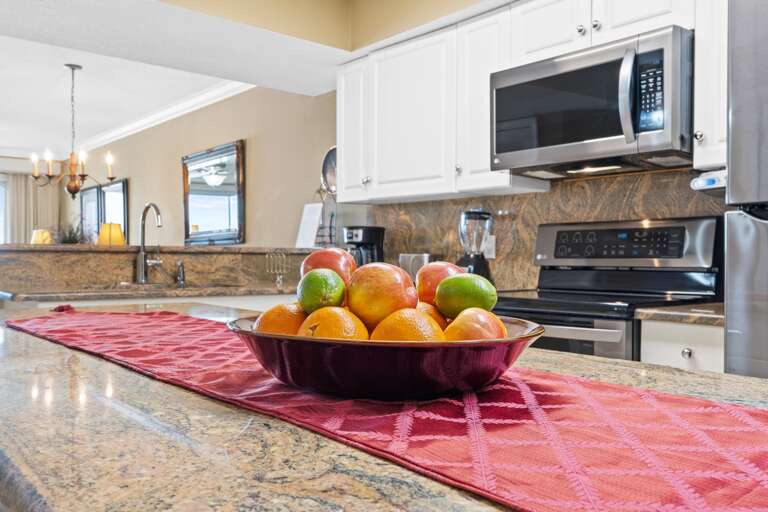 Plenty of space for food prep.