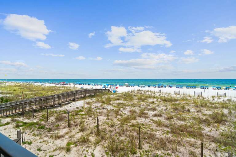 Just a short stroll to the beach along the private access boardwalk. 