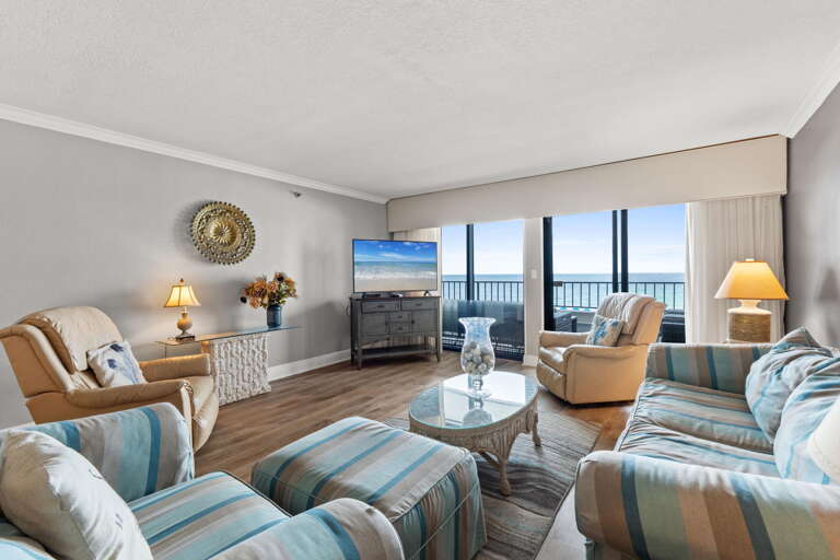 Will you look at the TV or the fantastic view?