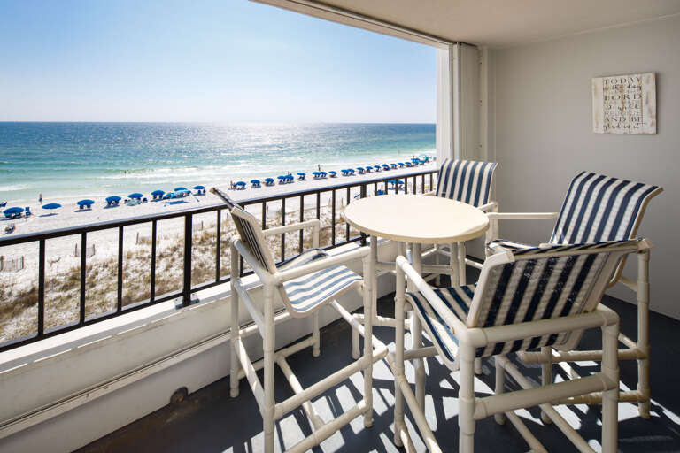 MASSIVE balconies at the Surf Dweller...you won't find this much balcony room on just any condo!!