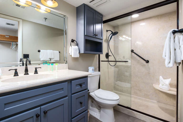 The master bathroom.