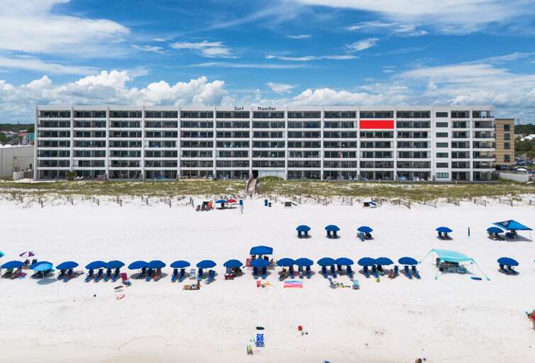 Red rectangular indicates location of unit balcony