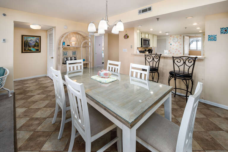 Alternate view from dining area to show open floor plan