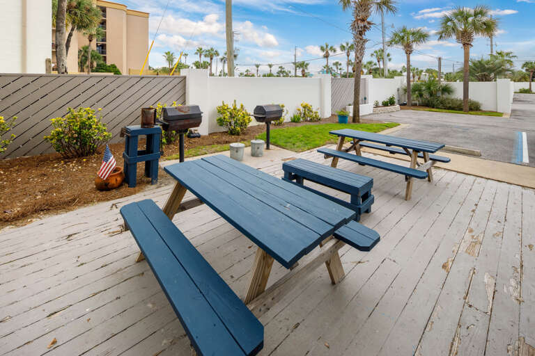 Take full advantage of all the property amenities by grilling out one afternoon. Take full advantage of all the property amenities by grilling out one afternoon.