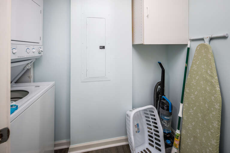 In unit washer and dryer for all your laundry needs 