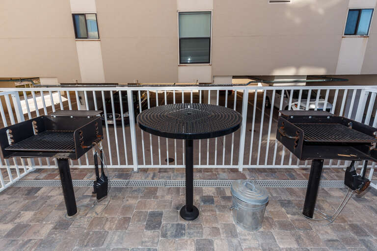 BBQ grills available for your use