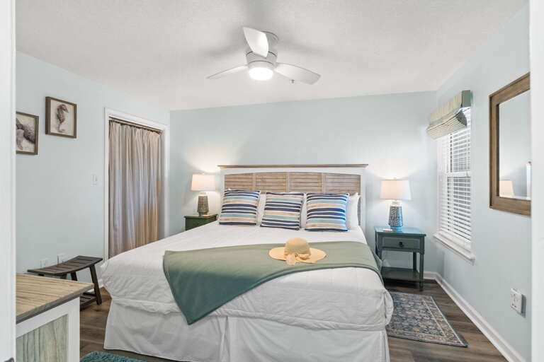 Perfect guest bedroom with a king size bed