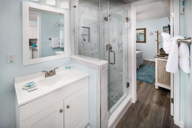 Including a shower and doors to the 2nd bedroom as well as the kitchen/dining area