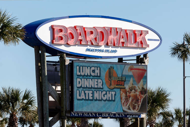 Fort Walton Beach Boardwalk Fishing Pier and Restaurants are right on the beach near your condo rental with Brooks and Shorey Resorts.
