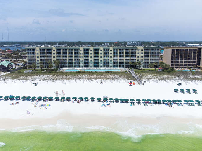 Plenty of beach chairs and umbrellas.