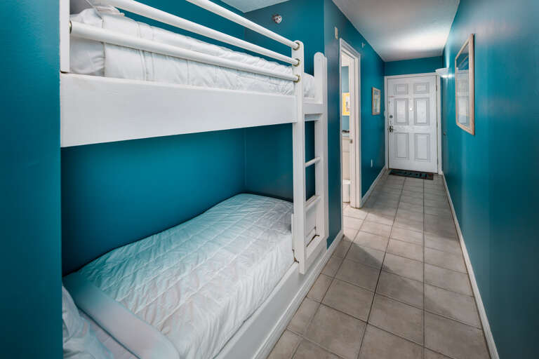 Additional sleeping for 2 more in these built in bunks in the hallway Additional sleeping for 2 more in these built in bunks in the hallway
