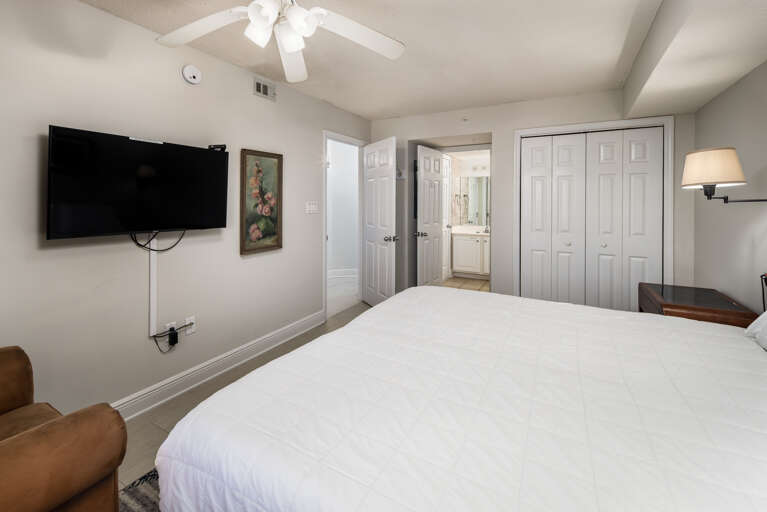 Large flat screen television for any late night viewing