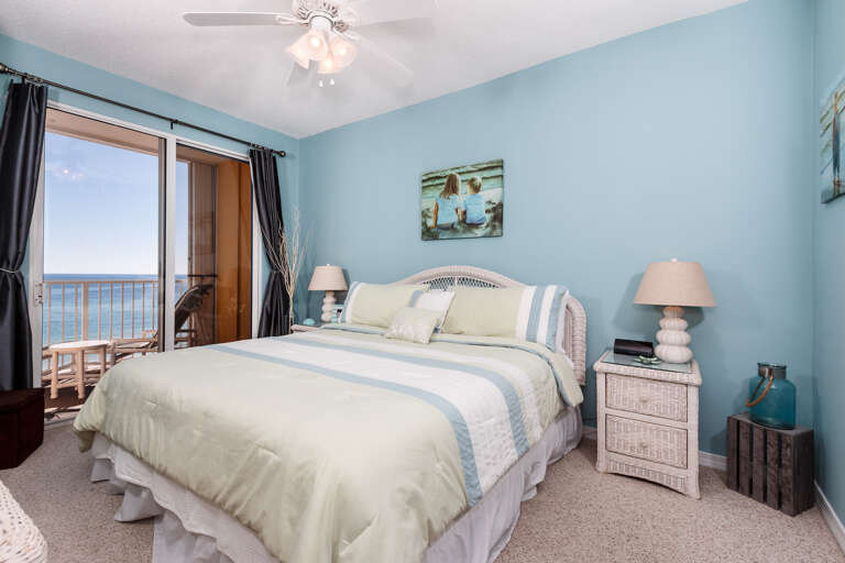 Enjoy access to the balcony from your Master Bedroom