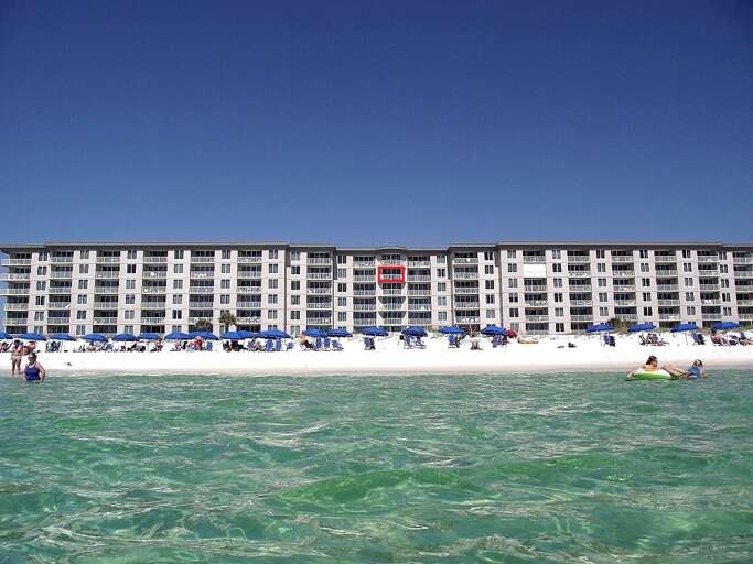 March-October beach service is complimentary with your stay, the chairs and umbrellas are right on the beach directly in front of the condo.