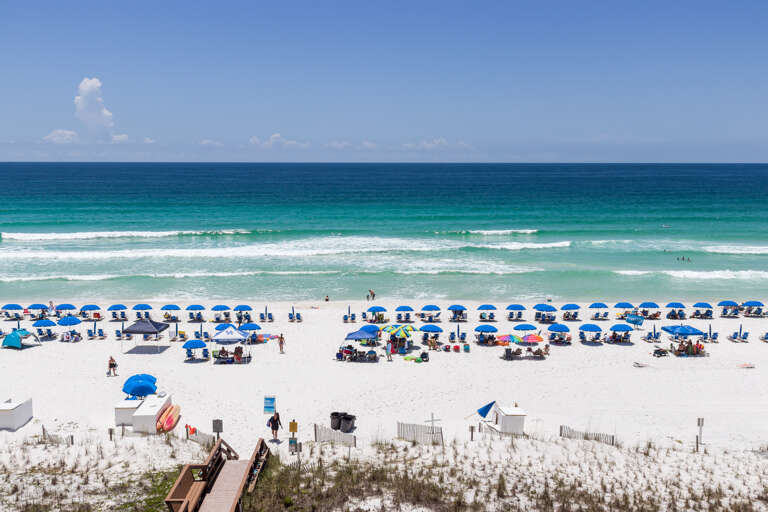 The beach chairs & umbrellas you see are your daily beach setup! You get two chairs and one umbrella free of charge every morning..see the beach service attendant   (mar-oct)