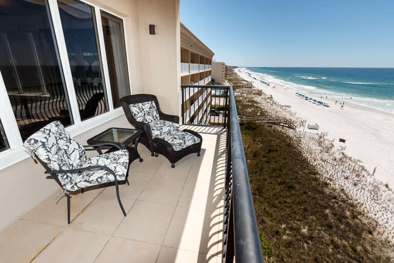 EAST BALCONY AND VIEW- the Gulf of Mexico right here from SouthBeach501 is at absolute peak gorgeousness...it's truly beautiful here!