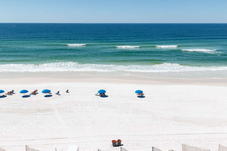 Traveling beaches far and near, there's NOTHING LIKE OKALOOSA ISLAND IN FORT WALTON BEACH- Look at these HEAVENLY views from this penthouse..the limited number of units in the property as a whole afford an almost crowd-less beach directly south where it m