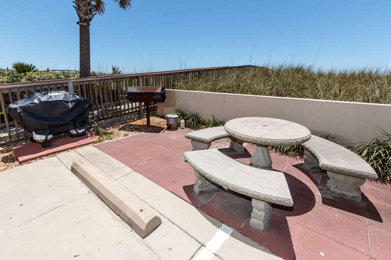 Grills and picnic area for family time