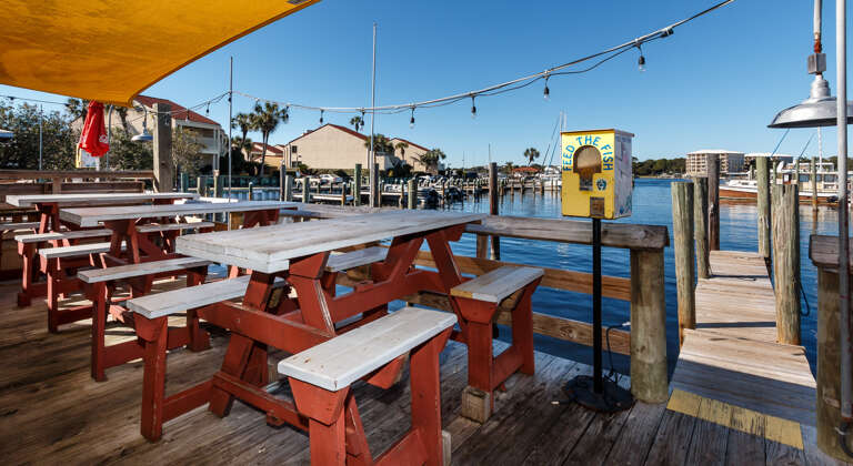 Beautiful views of the Intercoastal Waterway await at FUBAR.