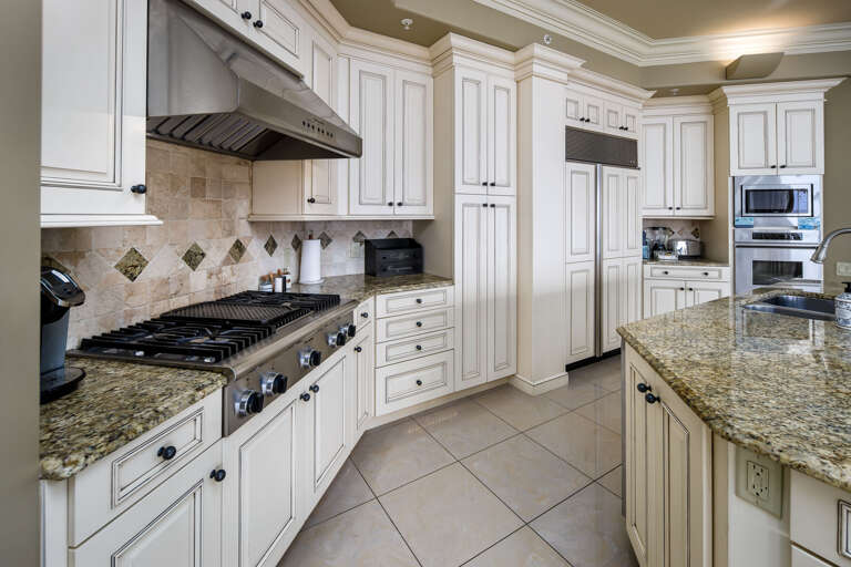 Spacious and first class kitchen. This penthouse condo is UNBEATABLE.