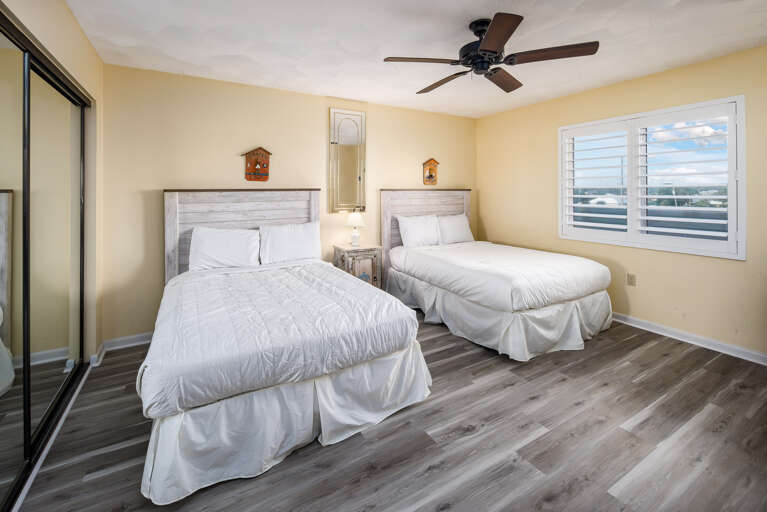 Second Bedroom features 2 full beds