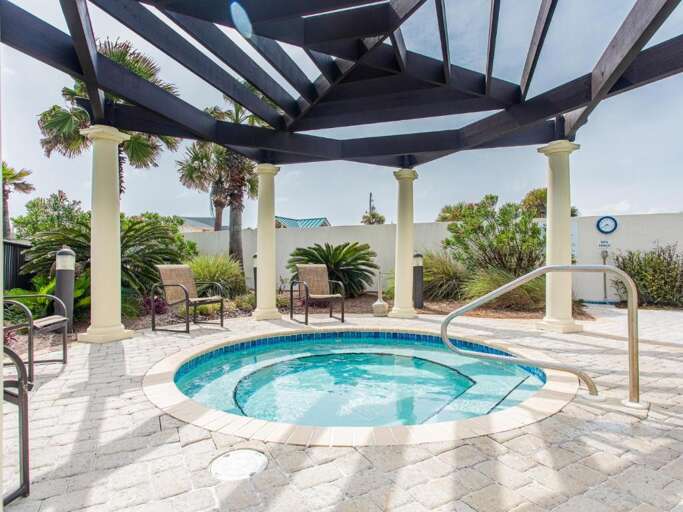 Prioritize some relaxation in the hot tub after an eventful day of shopping, activities and more!!