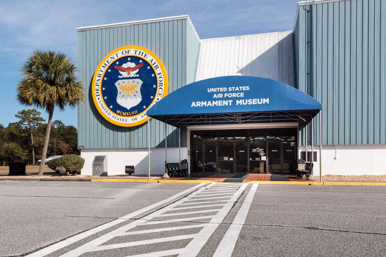 Eglin Air Force Base has a fantastic Armament Museum everyone will enjoy