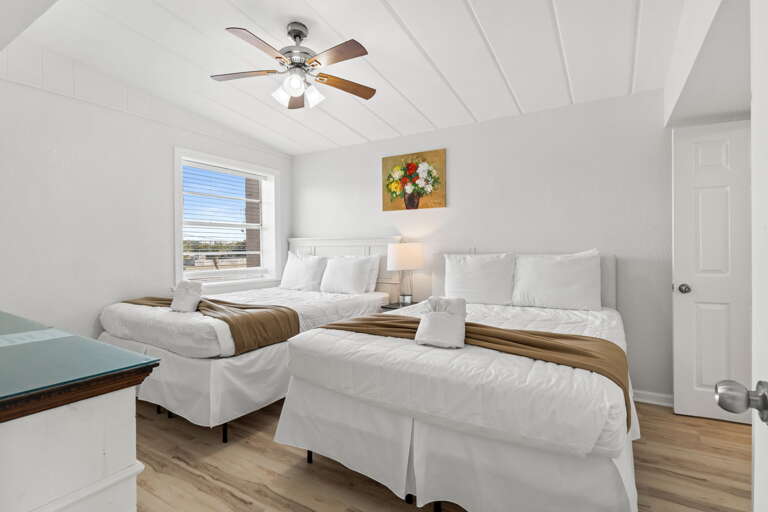 Featuring 2 queen beds.