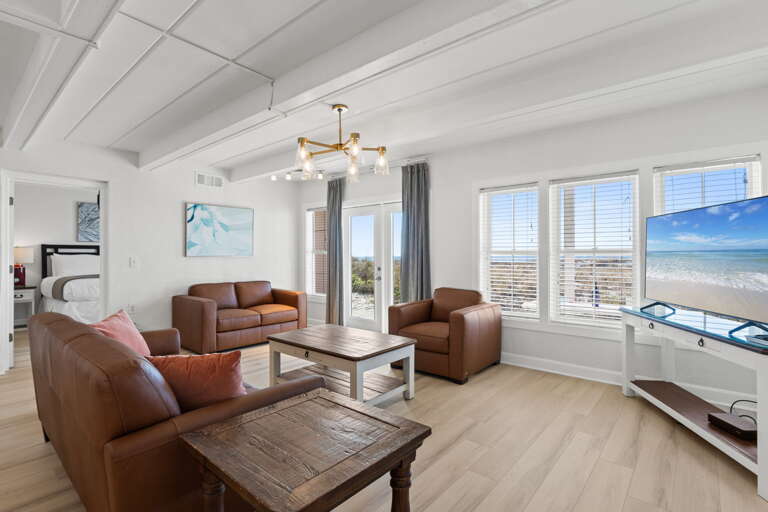 Take in the views of the Gulf OR the TV!