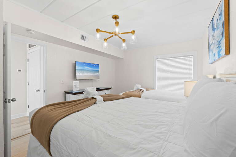 Features a smart TV as well. So comfy and cozy!