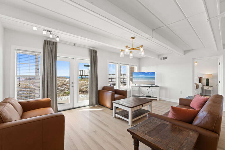 Enjoy some cozy family time after a long beach day!