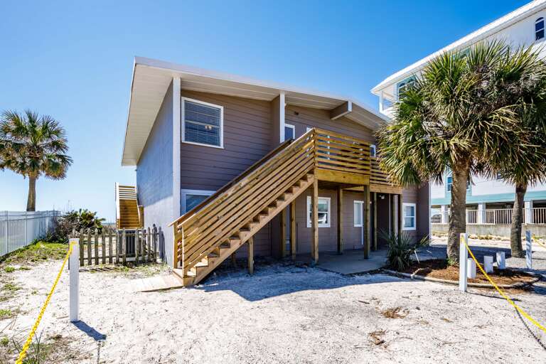 Head directly to the front door!