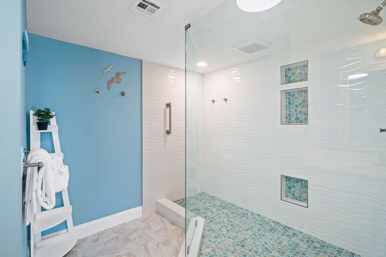 Custom oversized shower!