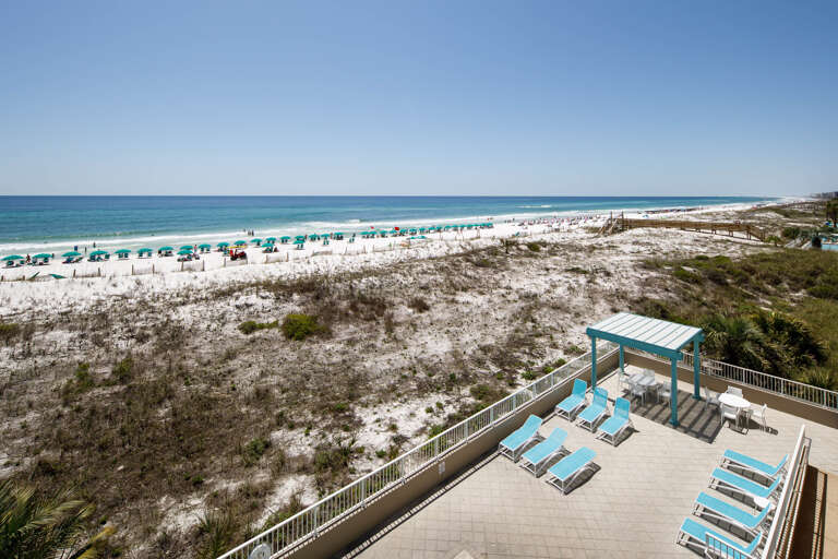 Unit #304 over looks the pool & sun bathing area.   Unit #304 over looks the pool & sun bathing area.
