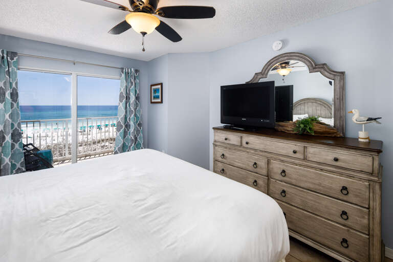 This master bedroom has balcony access.  Vacation doesn't get much better than this! This master bedroom has balcony access.  Vacation doesn't get much better than this!