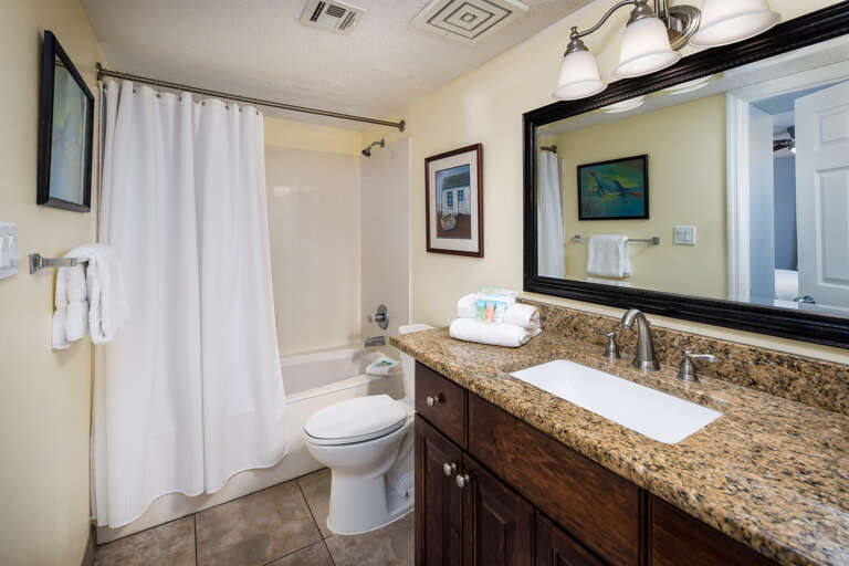 An elegant bathroom for the guests.  A nice big mirror with very good lighting.  An elegant bathroom for the guests.  A nice big mirror with very good lighting.