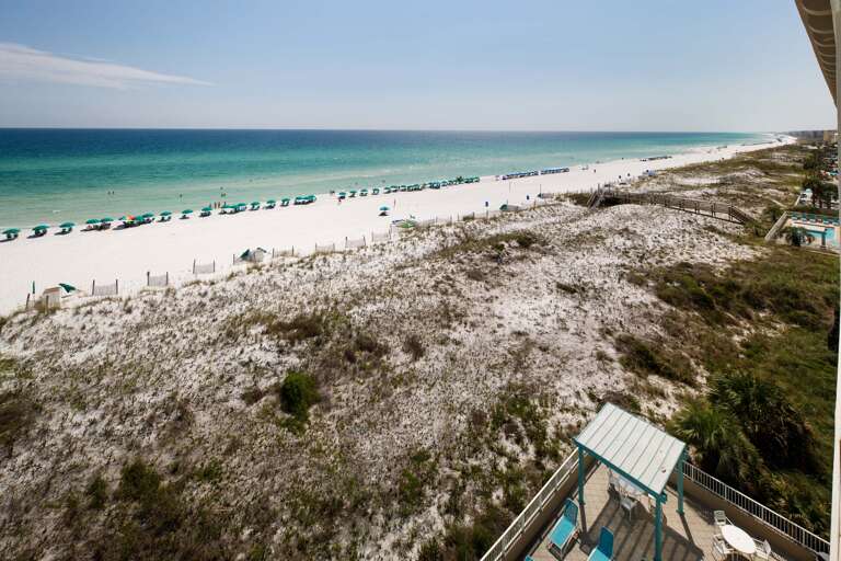 West facing views from the balcony