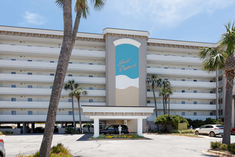 Gulf Dunes has 7 floors in both buildings.  