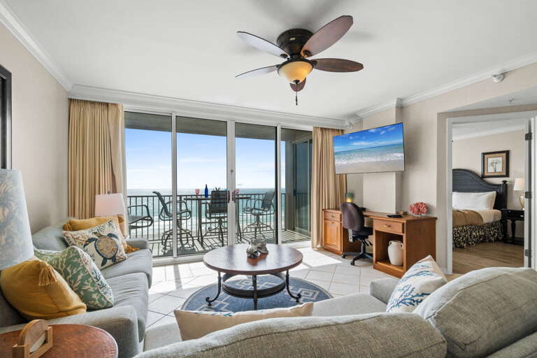 Will you watch the TV or the waves?