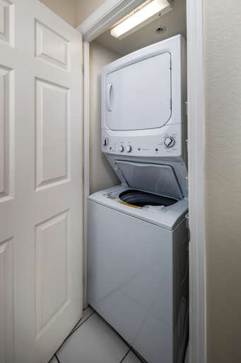 In unit washer and dryer for your convenience!