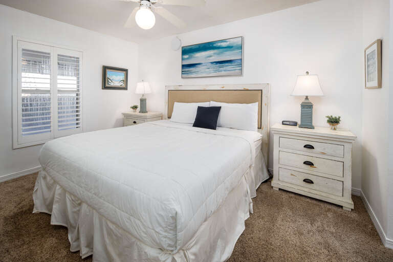 A quaint master bedroom with a KING size bed  A quaint master bedroom with a KING size bed