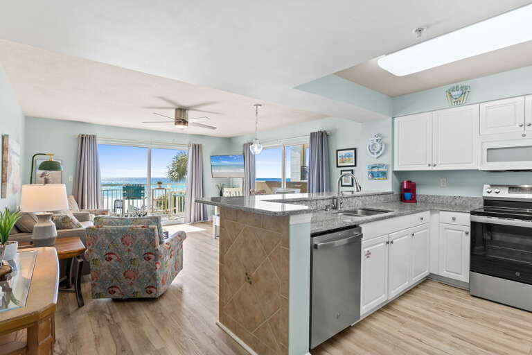 Great views from the kitchen as well.