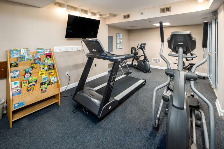 Indoor fitness area