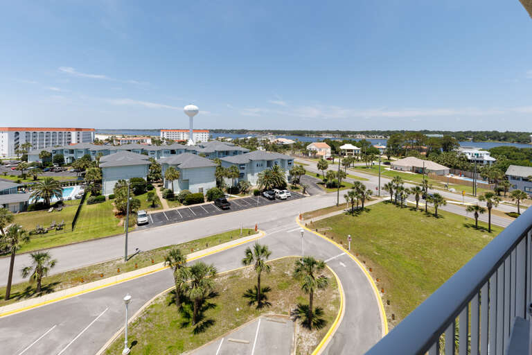 A view of the surrounding area & part of the parking lot.   A view of the surrounding area & part of the parking lot.