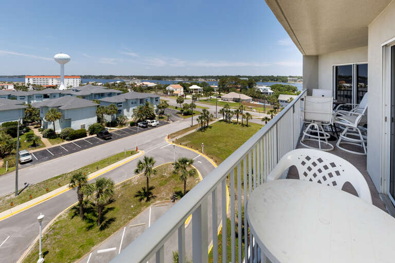 Balcony view looking North West on Okaloosa Island.
 Balcony view looking North West on Okaloosa Island.