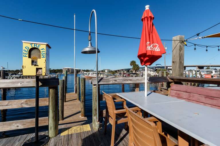 FUBAR offers dining right on the water.