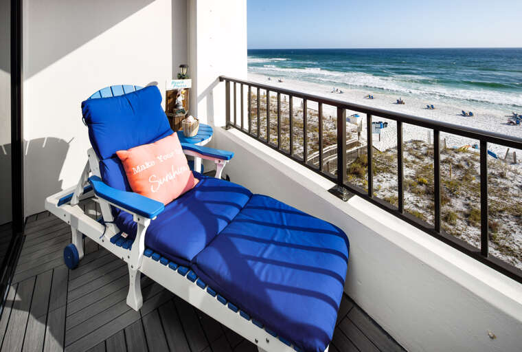 Lounge on the balcony and soak up the sun