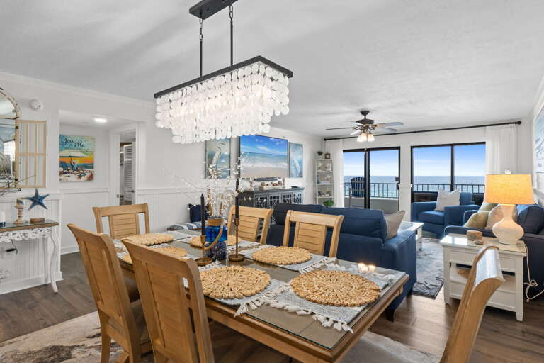 Enjoy family meals with spectacular views.