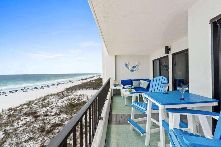 Plenty of seating on the balcony