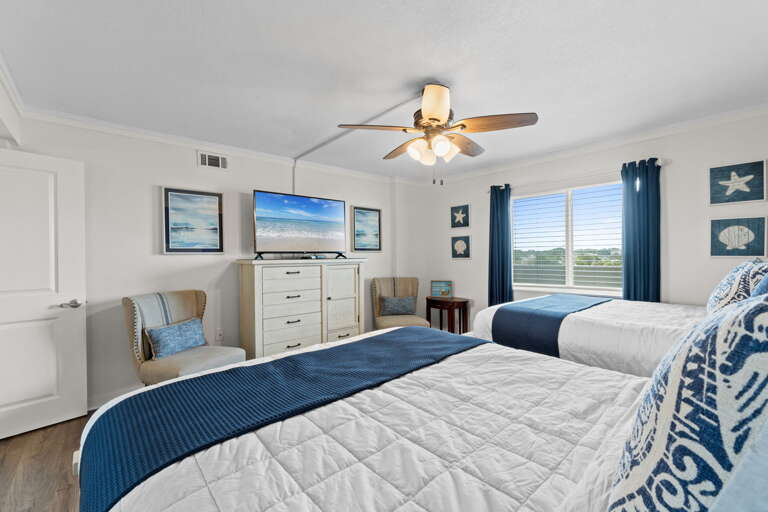 Plenty of space in this guest bedroom